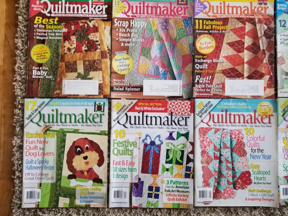 QUILTMAKER MAGAZINE Lot of 50 Issues Years: 1990-2013 Quilt Pattern Magazines - Image 3 of 4