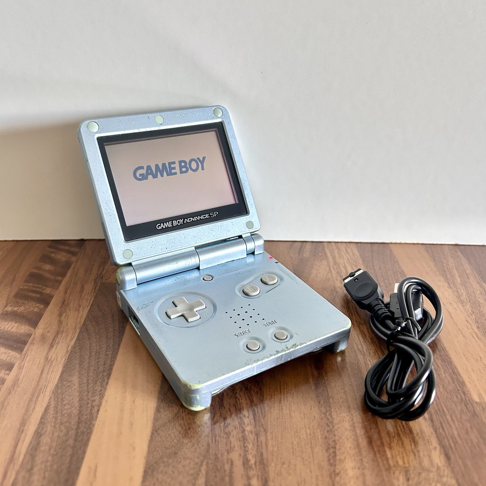 Console Nintendo Game Boy Advance SP Azzurro Originale + Caricatore |FUNZIONANTE