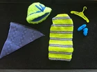 Vintage 1970 BARBIE NOW KNIT #1452 - COMPLETE  w/ tiny Scarf Band