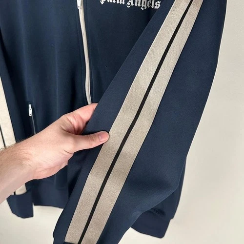Palm Angels Classic Track Jacket Blue Full Zip Authentic Size Large image 6