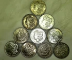 .99Cents LOT of 10 MORGAN DIFFERENT DATES 3 DAY AUCTION. ASK QUESTIONS FREE SHP