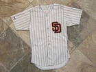 Vintage San Diego Padres Joey Cora Game Worn Rawlings Baseball Jersey, Size 40