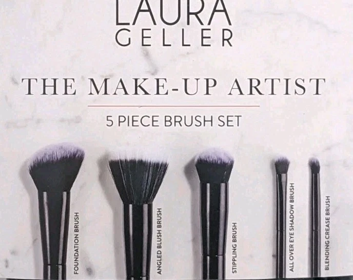 Juego de 5 cepillos Laura Geller con bolsa de cuero sintético - NUEVO Foto 2 de 2