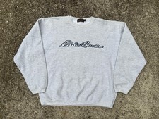 Vintage Eddie Bauer Sweatshirt Mens XL Gray Script Logo USA Made 80s 90s