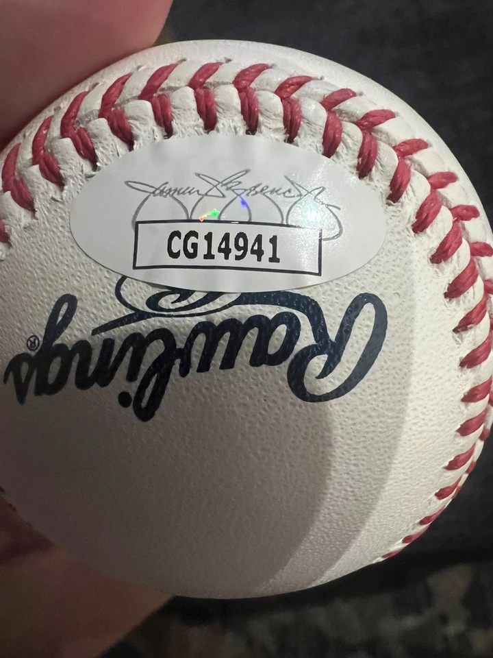 Johnny Bench Cincinnati Reds Signed Hall of Fame Baseball w/"HOF 89" Insc JSA - Image 3 of 3