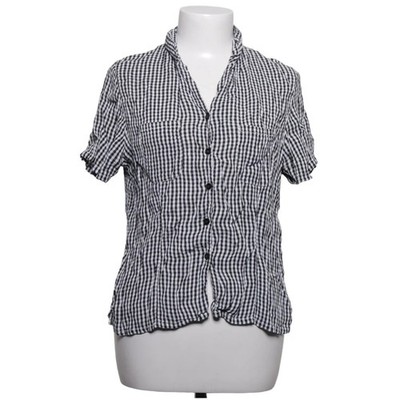 Woman Collection H&M, Kurzarmhemd, Größe: 46, Schwarz/Weiß, Karo, Damen #mTo