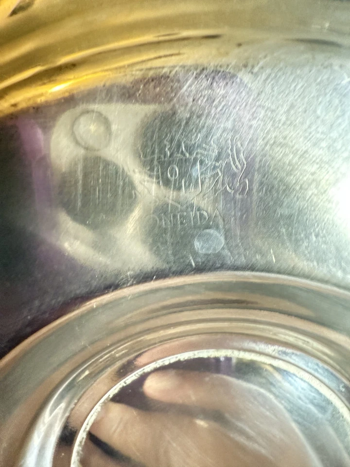 Plato de servir provincial Oneida Royal plateado con plato adjunto años 40 Foto 2 de 3