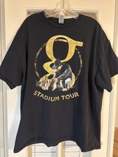 Garth Brooks Stadium Tour Concert T-Shirt 2XL Black Gold Graphic