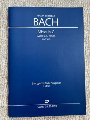 Johann Sebastian Bach | Missa in G (Klavierauszug) | Buch | Latein (2000)