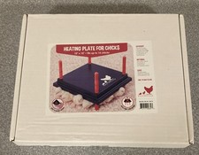 Adjustable 10x10 Chick Heating Plate with Anti-Roost Cone - Safe  Efficient