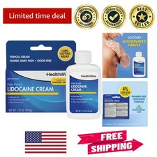 Odor-Free Maximum Strength Lidocaine Cream - Effective Muscle Pain Relief