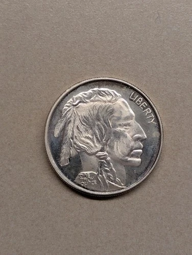 1 oz .999 Fine Silver Buffalo Indian Head Commemorative Coin NOT LEGAL TENDER 3