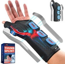Carpal Tunnel Wrist Brace Night Support, FSA or HSA Thumb Spica Splint Left Hand