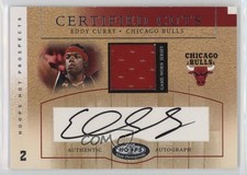 2002 Hoops Hot Prospects Certified Cuts Jersey /50 Eddy Curry #CC-EC Auto 0fz1