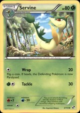 Pokemon Servine 3/114 Black & White Non-Holo 2 Card Lot