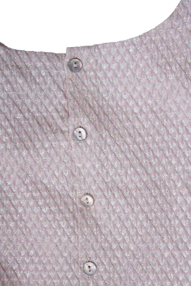 Mini Vestido Rosa Manga Gorra Lili Gaufrette Niñas Talla 10 Foto 3 de 4