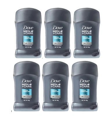 6pack)Dove Men + Care Clean Comfort Anti-Perspirant Deodorant Stick 48H, 1.41 oz - Image 1 of 3
