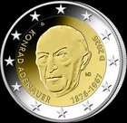 2 Euro Germany 2026 D Konrad Adenauer - Mint Mark D (Munich)