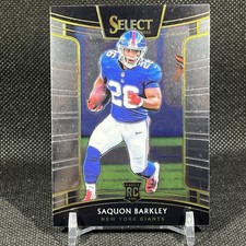 SAQUON BARKLEY 2018 Panini Select Concourse Rookie RC Card #17 New York Giants. rookie card picture
