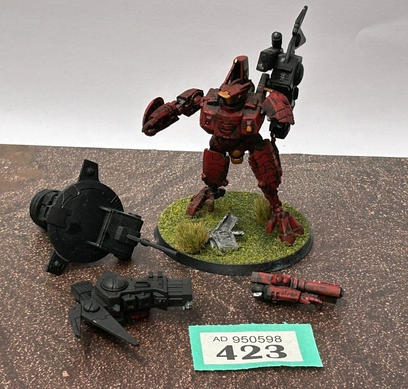 Warhammer 40k Tau Empire Battlesuit Commander Assembled And Painted