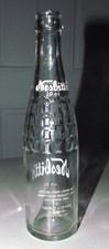 Vintage 10 oz Oz NESBITTS LOS ANGELES  Bottle  Embossed Soda  X390