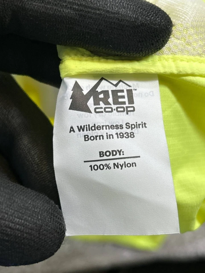 Rei Active Pursuit Jacket Mens Xxl Yellow Cycling Full Zip * - Image 4 of 4