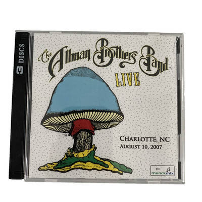 Allman Brothers Band Live Charlotte, NC Aug 10, 2007 Summer Tour 3 CD Disc Set
