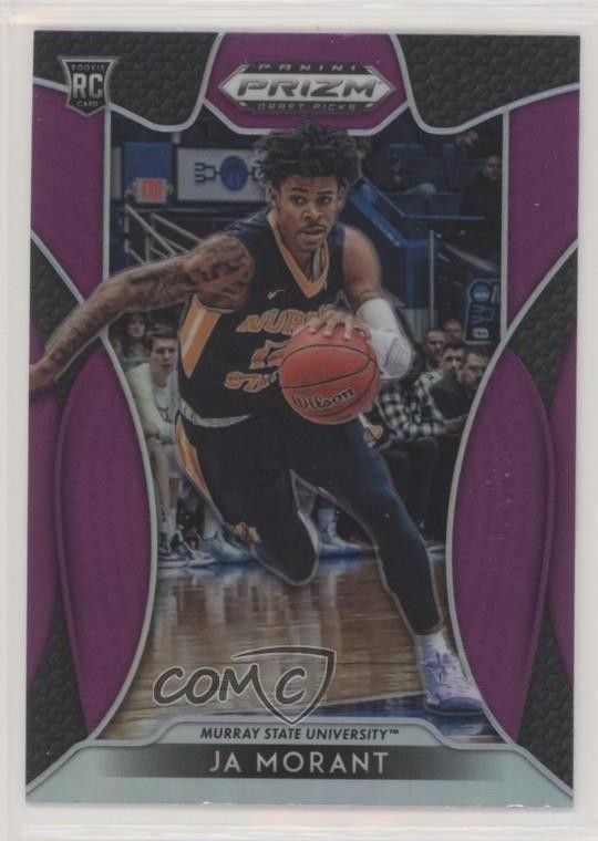 2019-20 Panini Prizm Draft Picks Purple Prizm Ja Morant #2 Rookie RC k7n