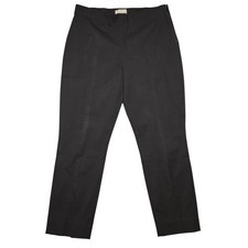 Everlane Pants Womens 18 Black Side Zip Tapered Ankle Slit Dress Work Office