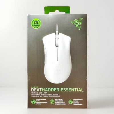 Razer DeathAdder Essential White Edition Ergonomic Wired Gaming Mouse