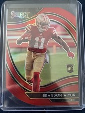 2020 Panini Select - Field Level Red Prizm Die-Cut #366 Brandon Aiyuk (RC)