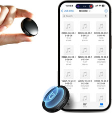 136GB Magnetic Digital Voice Recorder - 9800Hrs Recording AI Noise Reduction,