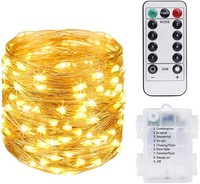 LED Lichterkette Kupferdraht Wasserdicht Mit Fernbedienung FüR Garten 10 M