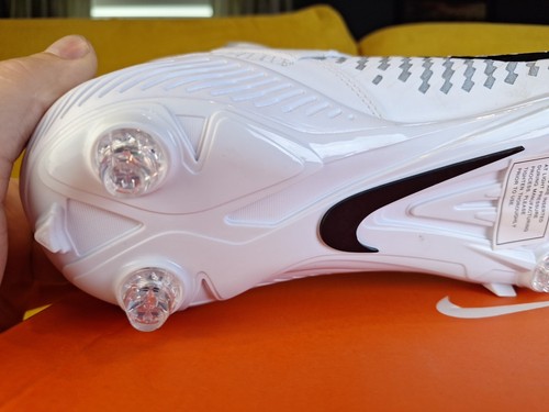 NUOVO Nike Uomo TAGLIA 12 Alpha Menace Pro 2 Mid Tacchetti Calcio Bianco Grigio Nero - Foto 13 di 24