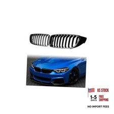 Black Front Kidney Grill for BMW 4 Series 2014 F32 Gloss Black Single Slats