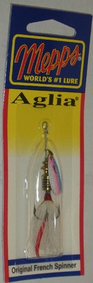Mepps Aglia B1ST RBT-W 1/8 Oz Spinner Squirrel Tail Silver Blade Rainbow