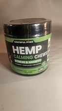 Grateful Pawz Hemp Calming Chews for Stress  Anxiety 170 Chews Exp: 3/2027
