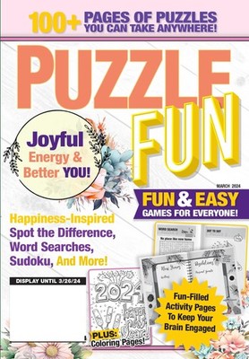 Puzzle Fun - March 2024: 100+ Puzzles, Happiness-Inspired Spot The Differenc...