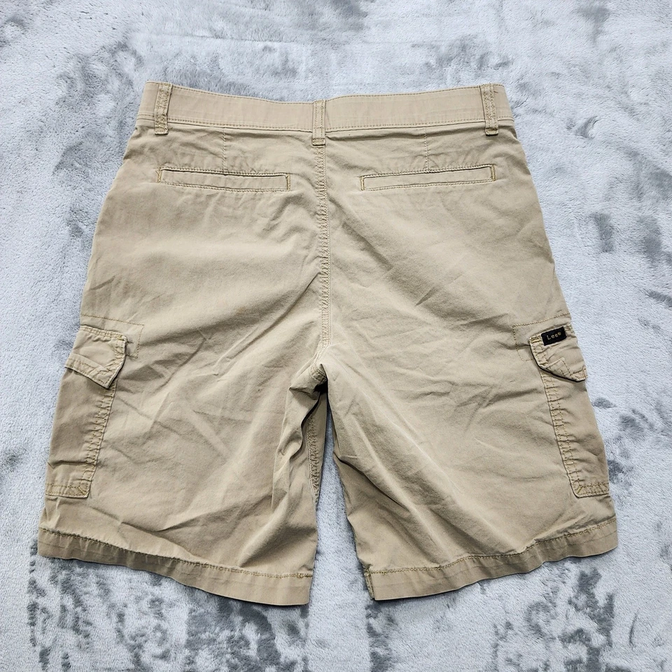 Pantalones Cortos Lee Para Hombre 30 Tostados Híbridos Movimiento Flex Ajuste Regular Carga Elastizados Exterior Foto 4 de 4