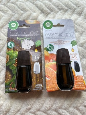 Air Wick Essential Mist Refill WOODLAND PINE &MANDARIN & SWEET TANGERINE HTF