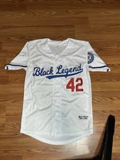 Retro Black Legend #42 Baseball Jersey 1919-1972 Size Small