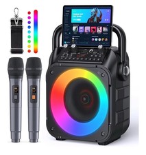karaoke machine with 2 microphones