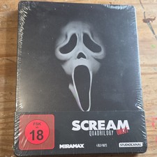 MIRAMAX Scream Quadrilogy Uncut Blu-ray Steelbook Horror/Slasher Franchise MIRAMAX Scream Quadrilogy Uncut Blu-ray Steelbook Horror/Slasher Franchise