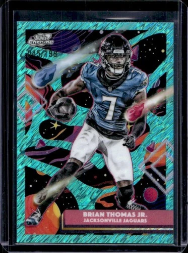 2025 Topps Cosmic Chrome Brian Thomas Jr. Aqua Equinox Refractor #/199 Jaguars