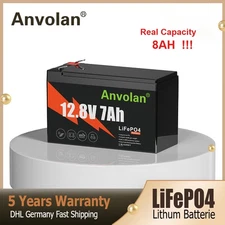 LiFePO4 Battery 12V 7Ah Lithium Iron Phosphate Battery Deep Cycle Rechargeable