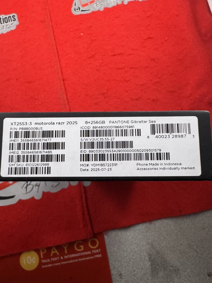 全新 仅 Wi-Fi * 或零件 Moto Razr 2025 5G 256GB 阅读 📖 — 第 3/3 张图片