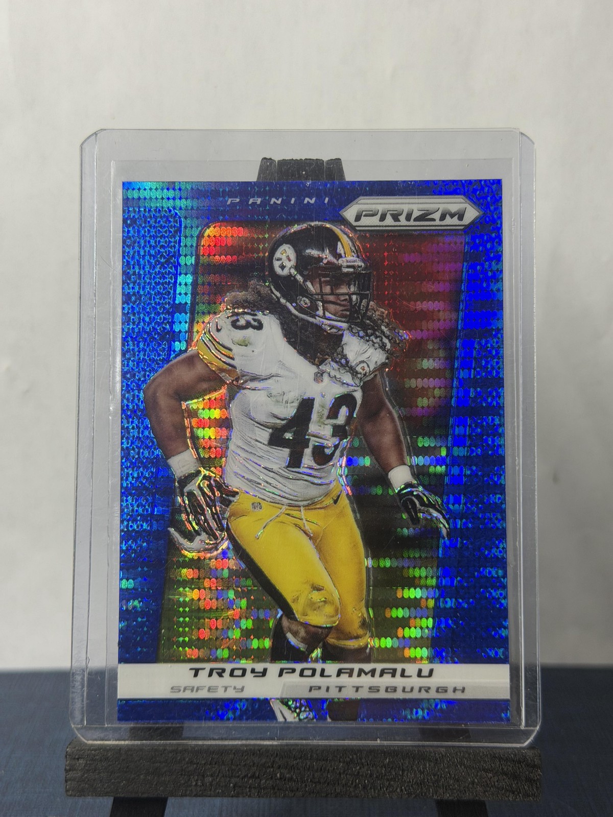 2013 Panini Prizm #25 Troy Polamalu Prizms Blue