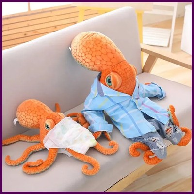 Stunning Lifelike Octopus Plush Toys Stuffed High Quality Simulated Squid Marine