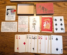 Vtg 1950's Hamilton Playing Cards Full deck + 1 Joker + Bridge Score