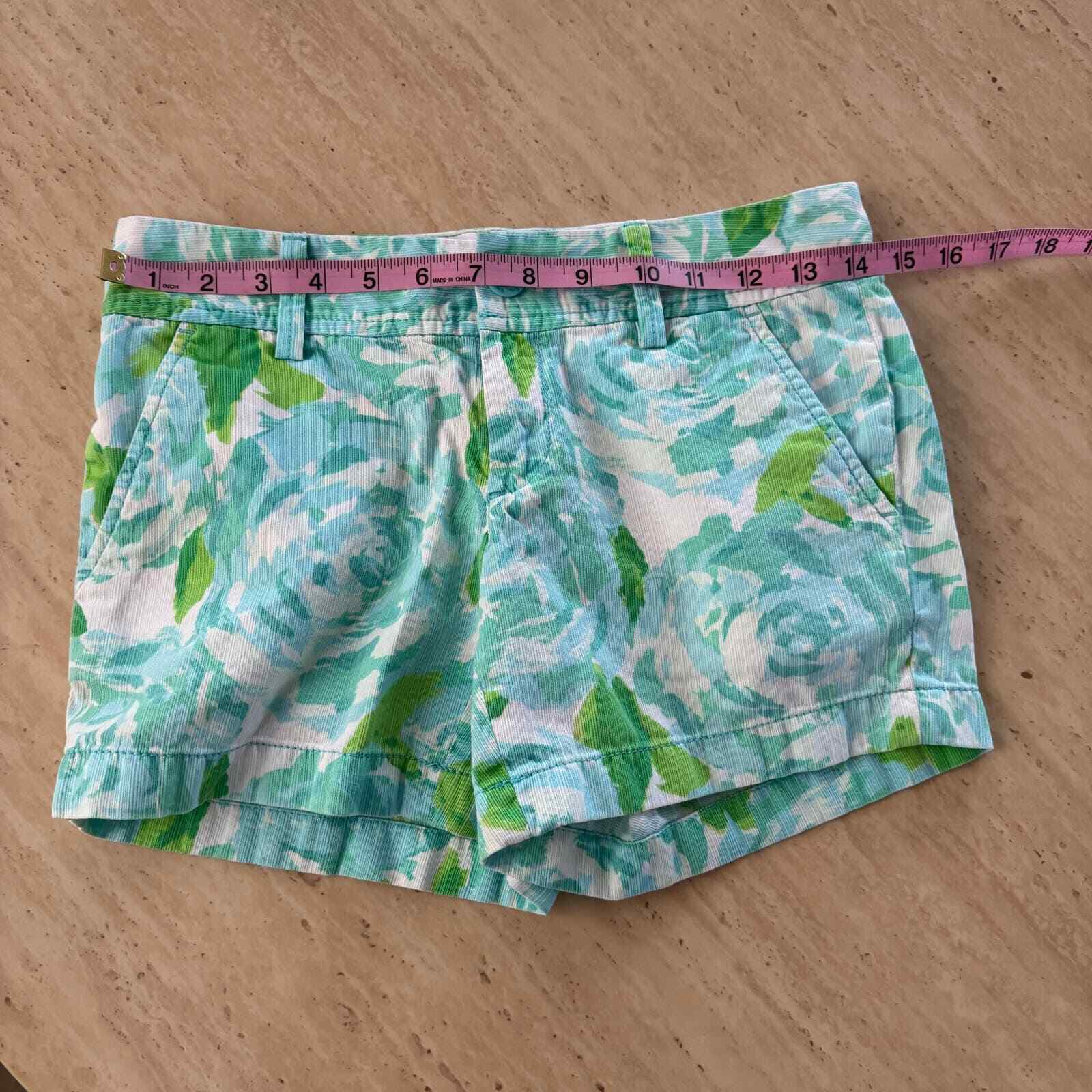 Lilly Pulitzer Aqua Blue and Key Lime Green Flora… - image 8